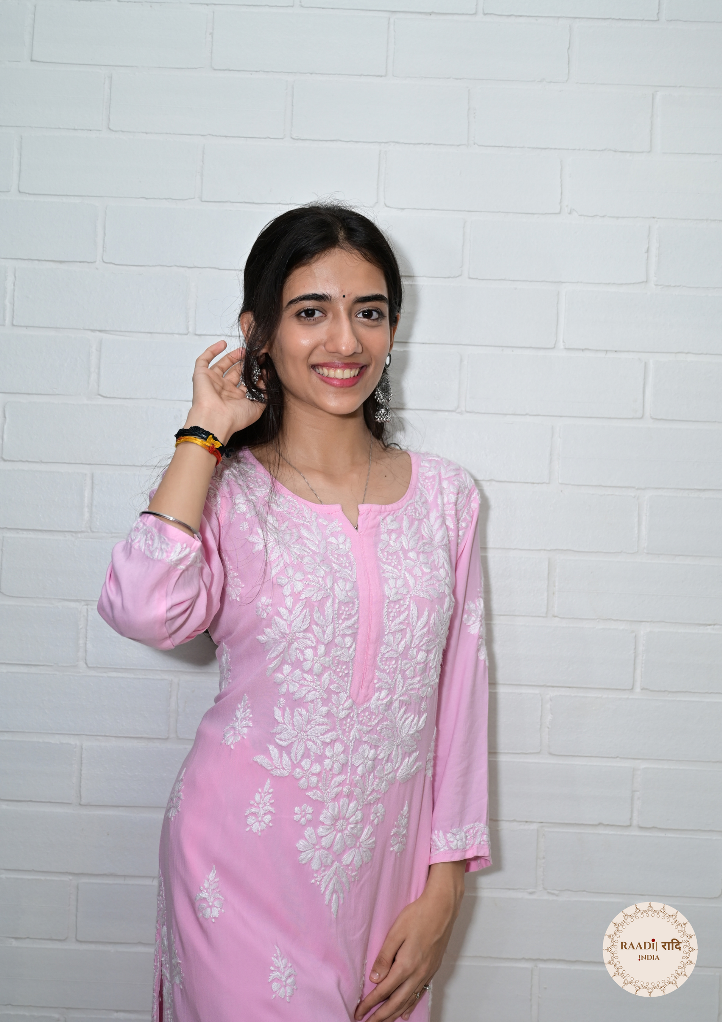 Modal Kurta and Pants Set with Lucknowi Embroidery – Soft and Breathable