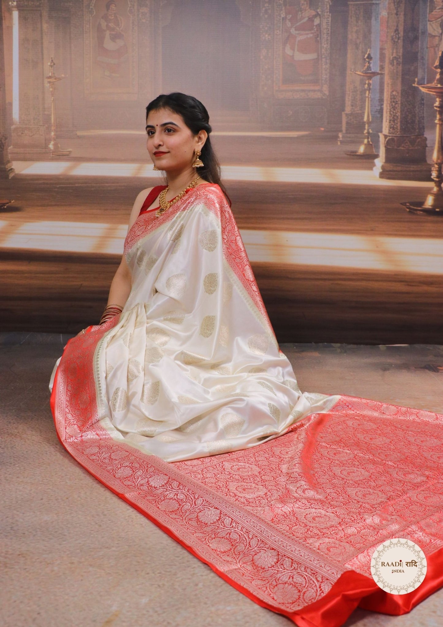 Banarasi Mashru Silk Saree – Soft, Glossy and Perfect for Festivities