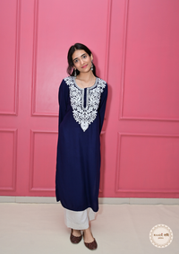 Rayon Chikankari Kurti from Lucknow