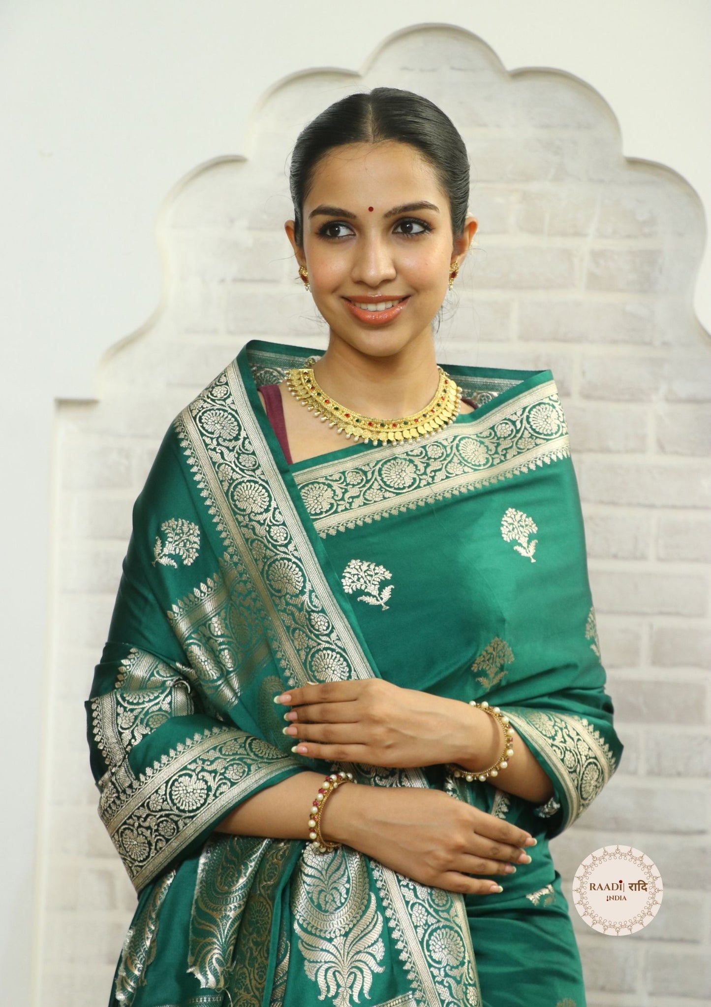 Banarasi Mashru Silk Saree – Soft, Glossy and Perfect for Festivities
